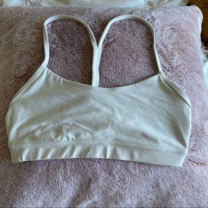 Lululemon Flow Y Bra white